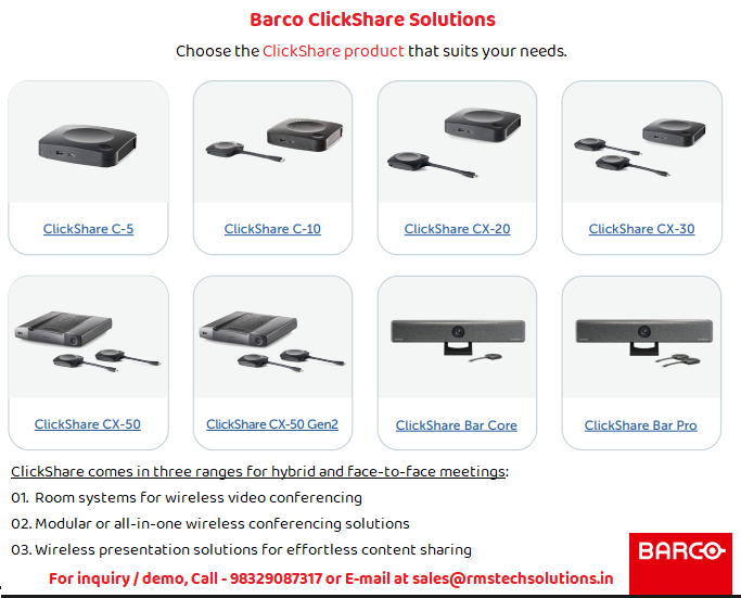Clickshare Products